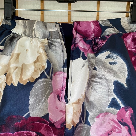 Speechless Floral Mini Lined Flared Skirt SZ 5 Junior - Picture 12 of 14